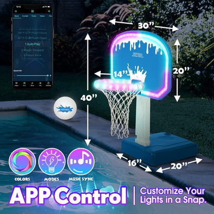 OHYEMO LED Pool Basketball Game Set