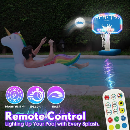 OHYEMO LED Pool Basketball Game Set